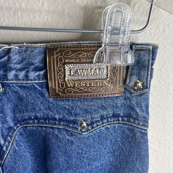 Lawman Women’s Western High Waisted Denim Jeans Size 2 Vintage 90s - Picture 9 of 10